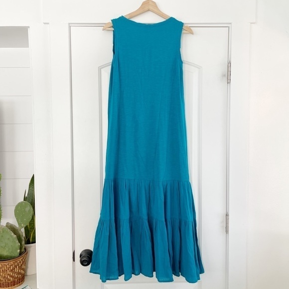 NWOT Caslon Mixed Media Drop Waist Maxi Dress - M - Picture 2 of 6